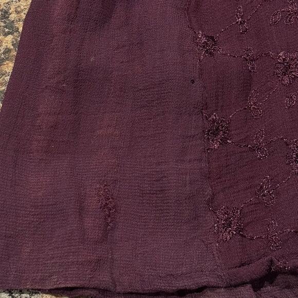 Lola P Vintage Dress Whimsigoth Romantic Ethereal Goth Floral Maxi Purple Small - Picture 5 of 9